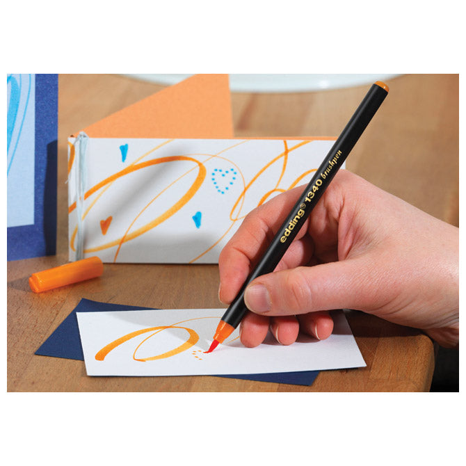 Flomaster brushpen 1-3mm 10boja Edding 1340/10 blister
