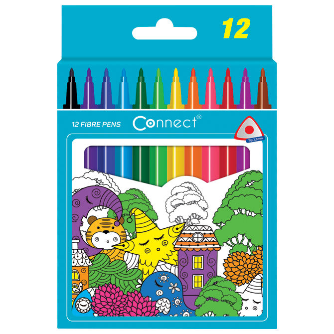 FLOMASTER ŠOLSKI 12BARVNI TRIKOTNI CONNECT BLISTER