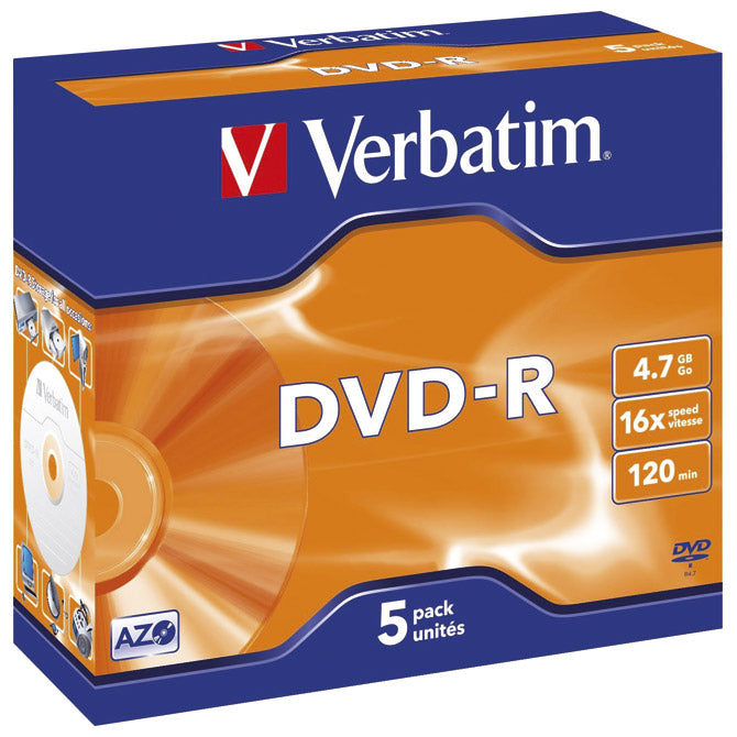 DVD-R 4,7/120 16X JC MAT SREBRNA VERBATIM 43519