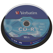 CD-R 700/80 52X SPINDL EXTRA PROTECTION PK10 VERBATIM 43437