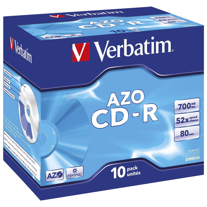 CD-R 700/80 52X JC AZO CRYSTAL VERBATIM 43327