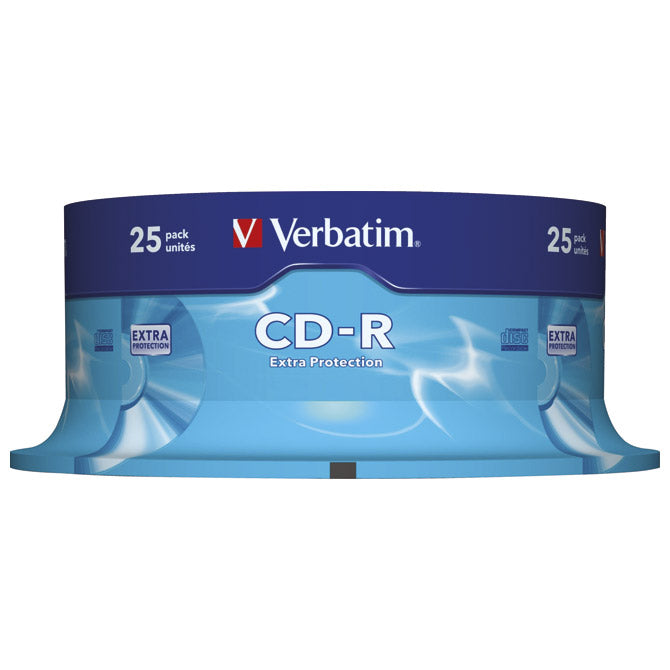 CD-R 700/80 52X SPINDL EXTRA PROTECTION PK25 VERBATIM 43432