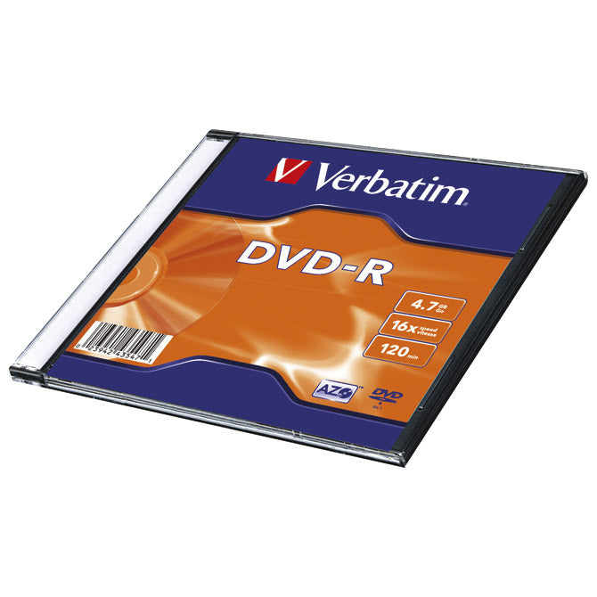 DVD-R 4,7/120 16X SLIM MAT SREBRNA VERBATIM 43547