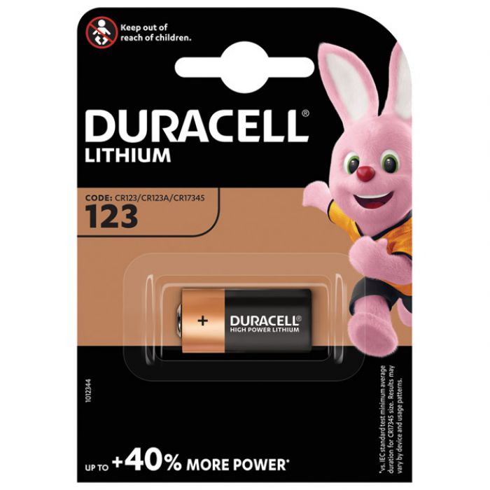 BATERIJA LITIJ FOTO 3V PK1 DURACELL 123 BLISTER