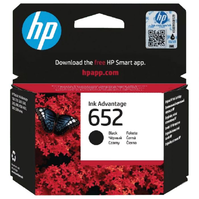 Ink Jet HP.no.652 F6V25AE original crni