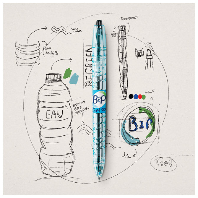 Roler gel 0,5mm bottle to pen begreen pilot bl-b2p-5-bg-ff-b crni