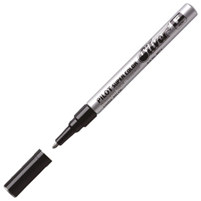 Marker permanentni 1mm okrugli vrh super color pilot sc-s-f srebrni