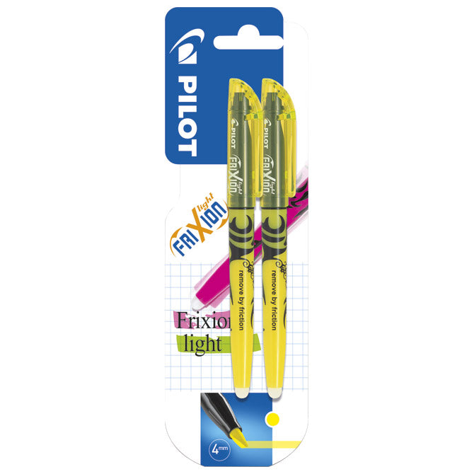 SIGNIR 3,8MM TEKUĆI FRIXION LIGHT PIŠI-BRIŠI PK2 PILOT ŽUTI BLISTER!!