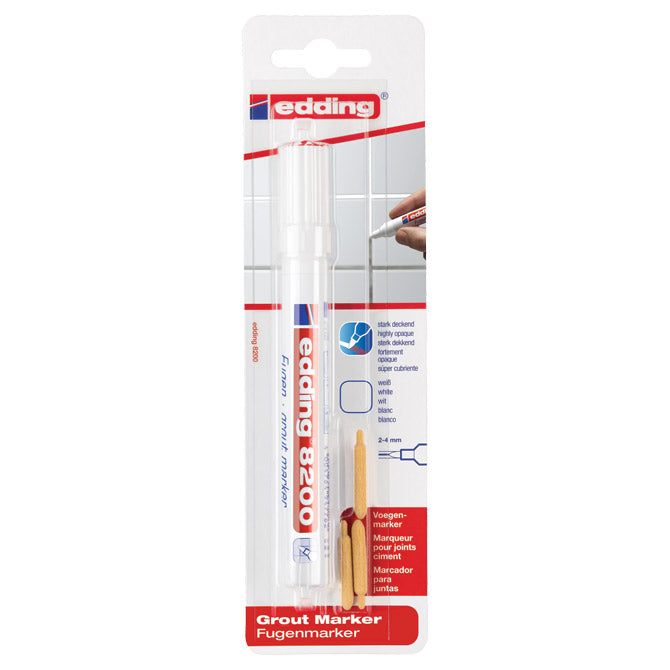 MARKER ZA FUGE 2-4MM EDDING 8200/1 BIJELI BLISTER