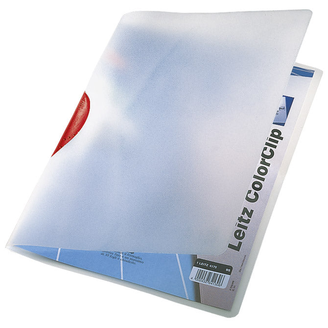 FASCIKL KLIP PP A4 COLOR LEITZ 41750125 CRVENI