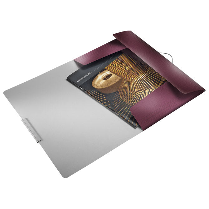 FASCIKEL MAPA Z ELASTIKO PP A4 STYLE LEITZ 39770028 BORDO