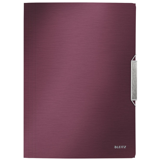 FASCIKEL MAPA Z ELASTIKO PP A4 STYLE LEITZ 39770028 BORDO