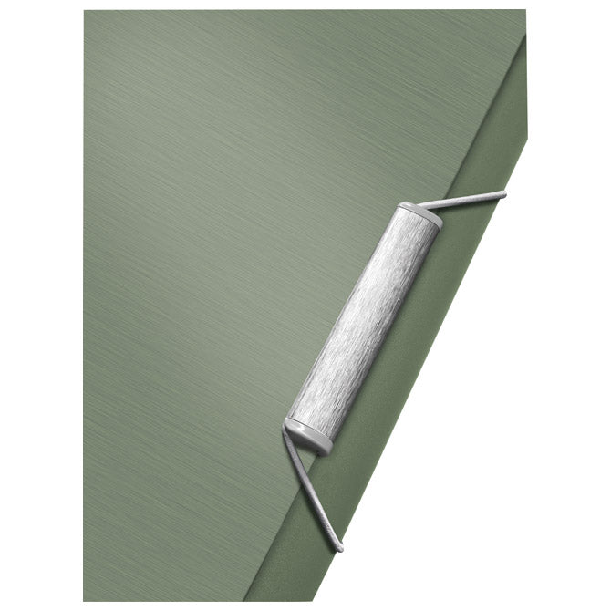 FASCIKL KLAPA S GUMICOM PP A4 STYLE LEITZ 39770053 METALIK ZELENI