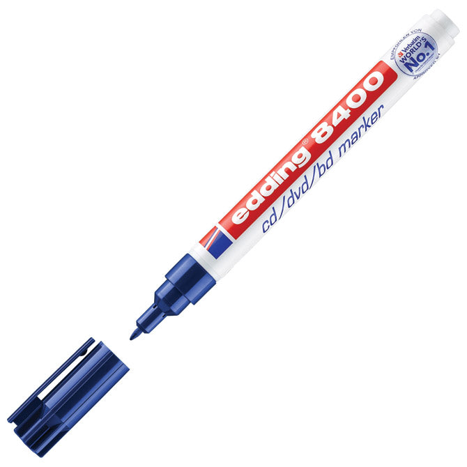 MARKER ZA CD/DVD PERMANENTEN 0,5-1MM EDDING 8400 MODRA