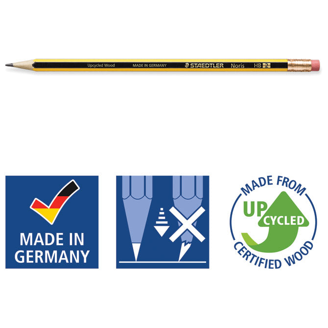 SVINČNIK GRAFITNI HB Z RADIRKO NORIS STAEDTLER 122-HB