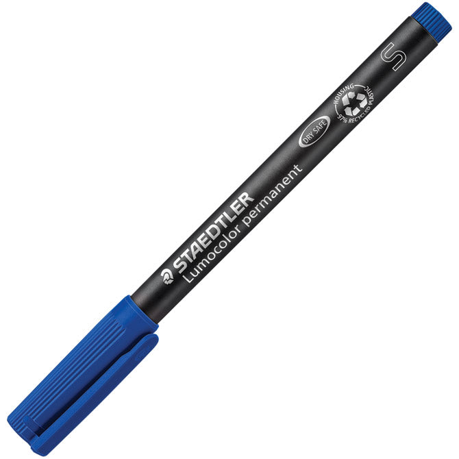 PERMANENTNI MARKER 0,4MM RECIKLIRANI LUMOCOLOR STAEDTLER 313-3 MODRA