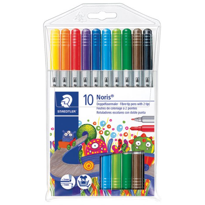 FLOMASTER ŠKOLSKI  10BOJA OBOSTRANI NORIS STAEDTLER 320 NWP10 (ZAMJENA 000058363) * DO ISTEKA ZALIHA