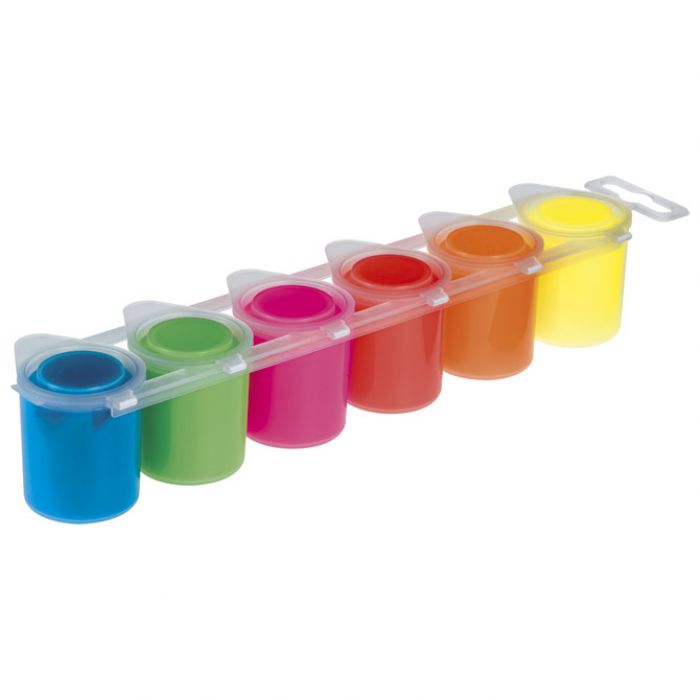 BOJA TEMPERA GVAŠ 25ML U ČAŠI 6BOJA PRIMO 254TF6E FLUORESCENTNA * DO ISTEKA ZALIHA