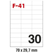 ETIKETE ILK  70X29,7MM PK100L FORNAX F-41