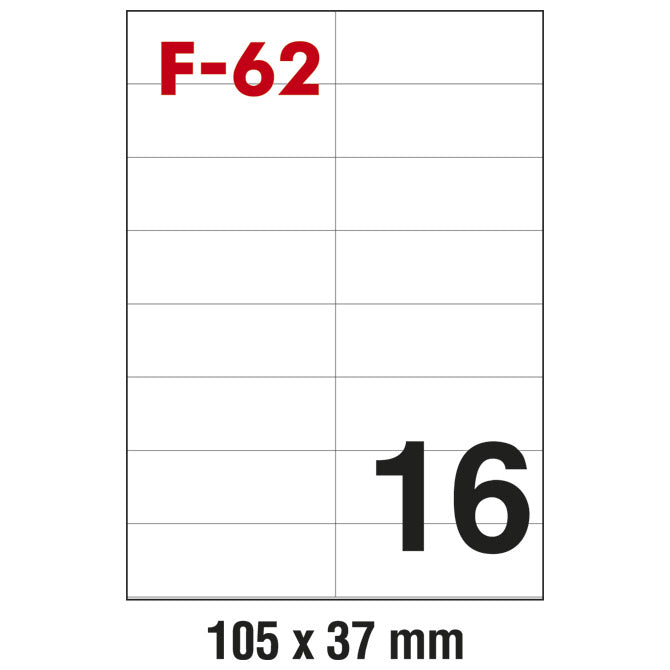 ETIKETE ILK 105X37MM PK100L FORNAX F-62