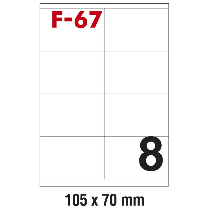 ETIKETE ILK 105X70MM PK100L FORNAX F-67