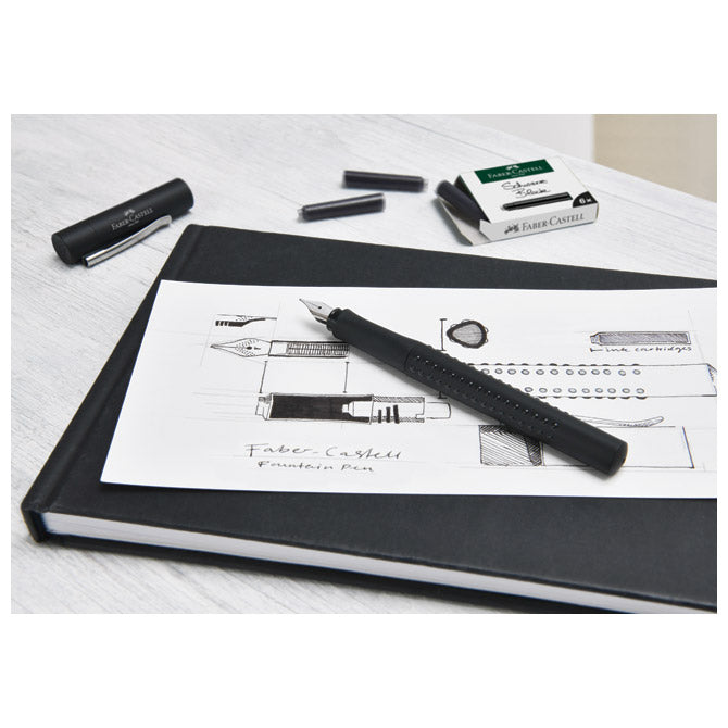 TINTA ZA NALIVPERO PATRONE PK6 FABER-CASTELL 185507 CRNA