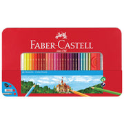 Barvice lesene 60barv kovinska škatla faber castell 115894