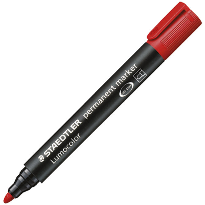 MARKER PERMANENTNI 2 MM LUMOCOLOR STAEDTLER 352-2 CRVENI