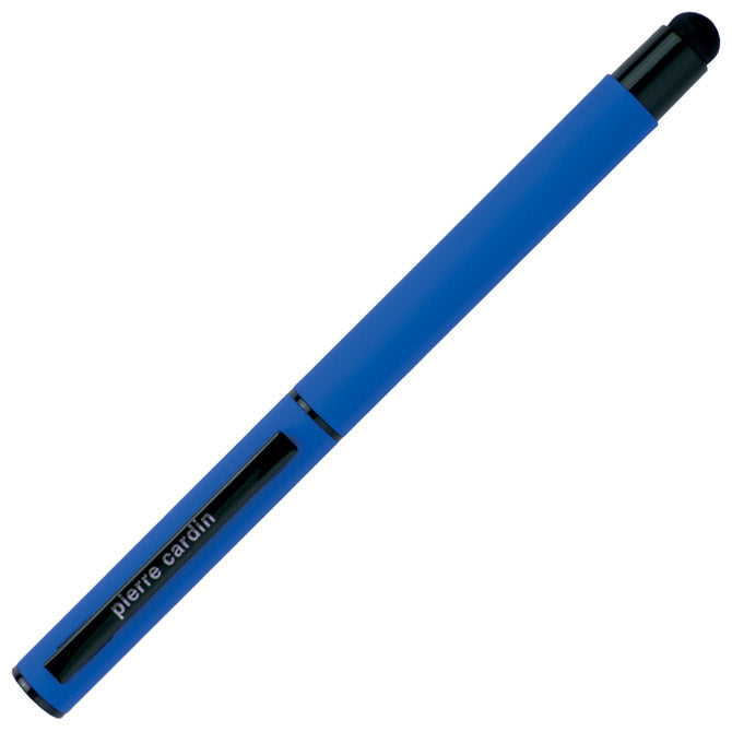 Kovinski gumirani roller plus touch pen celebration pierre cardin b0300606ip3 temno modra