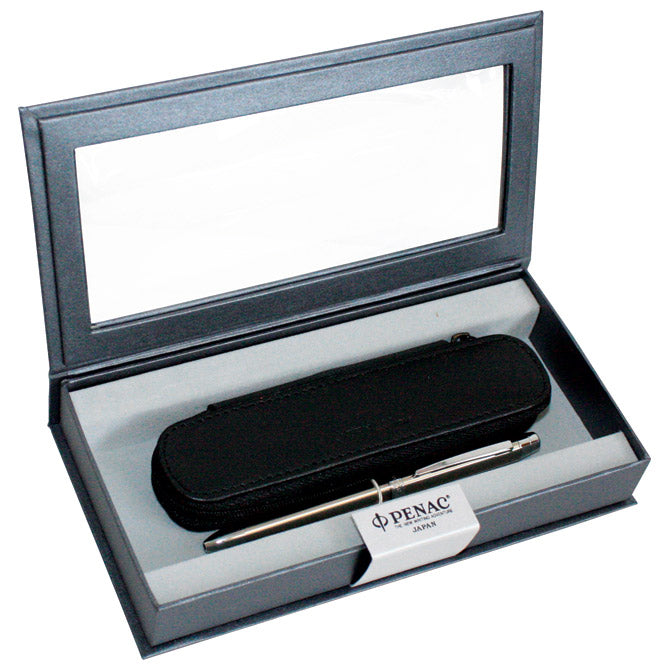 SET POKLON OLOVKA MULTIFUNKCIJSKA 3F SLIM  PLUS  ETUI KOŽNI PENAC SREBRNA
