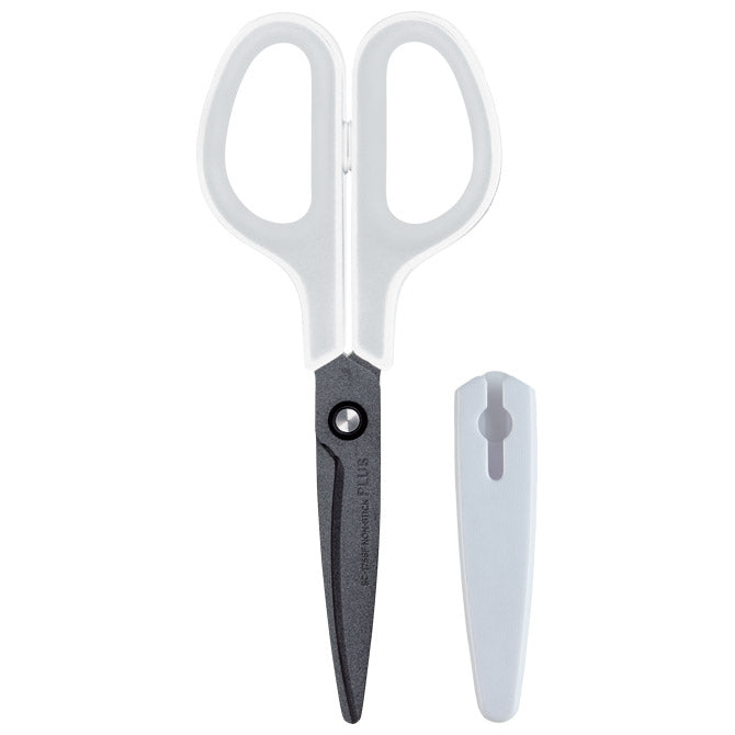 ŠKARE UREDSKE 17,5CM PREMAZANE FLUOROM FITCUT CURVE SC-175SF PLUS.35056 BIJELO/SIVE BLISTER