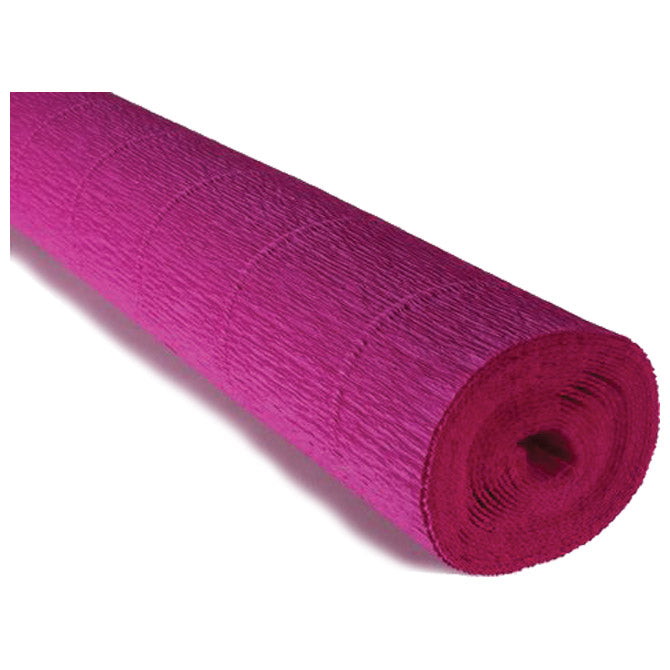 Papir krep 180g 50x250cm cartotecnica rossi 572 fuksija