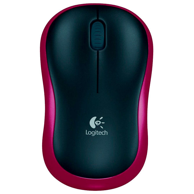 MIŠ USB 3TIPKE OPTIČKI BEŽIČNI M185 LOGITECH CRVENO/CRNI BLISTER