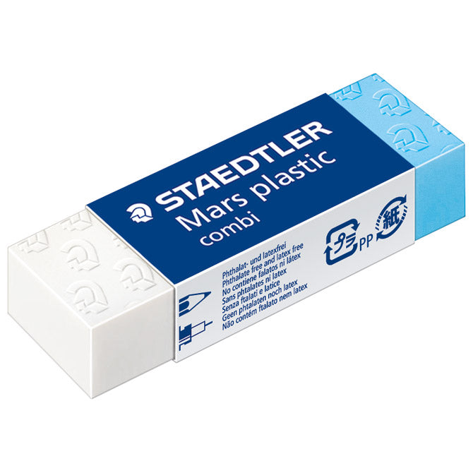 RADIRKA MARS PLASTIC COMBI STAEDTLER 526 508 BELA/MODRA-KOS