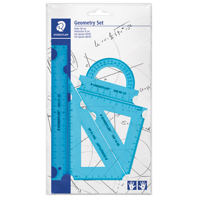 GEOMETRIJSKI SET 1/4 STAEDTLER 569 PB4N18 SORTIRAN BLISTER