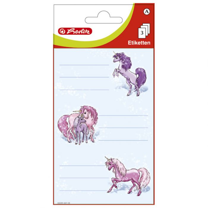 ETIKETE ŠKOLSKE PAPIR KONJI HERLITZ 830281 BLISTER * DO ISTEKA ZALIHA