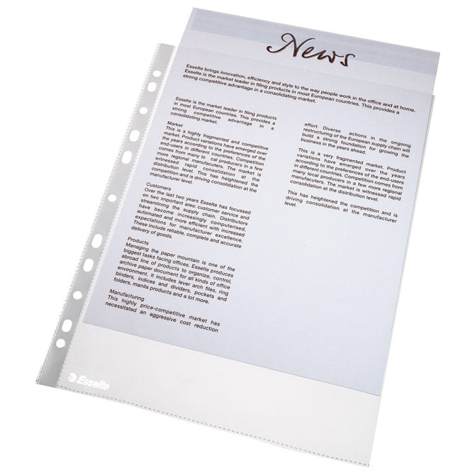 FASCIKL ULOŽNI A4  38MY PP MAT COPY SAFE PK100 ESSELTE 56171