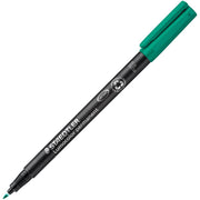 PERMANENTNI ALKOHOLNI OZNAČEVALNI PERO 0,6MM RECIKLIRAN LUMOCOLOR STAEDTLER 318-5 ZELENA