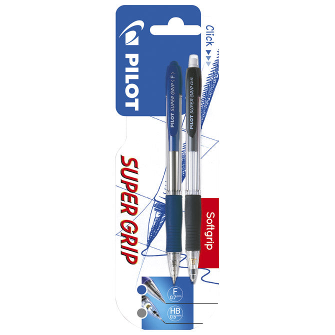 SET OLOVKA KEMIJSKA PLUS OLOVKA TEHNIČKA SUPER GRIP PILOT BLISTER