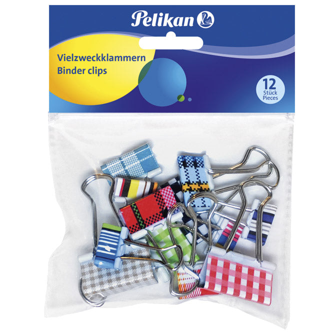 Kvačice za papir 12/19/36mm pk12 pelikan 700306 sortirano blister