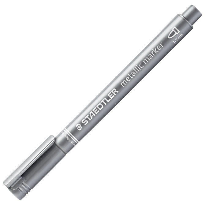 Nepermanentni marker 1-2 mm metallic pen staedtler 8323-81 srebrn