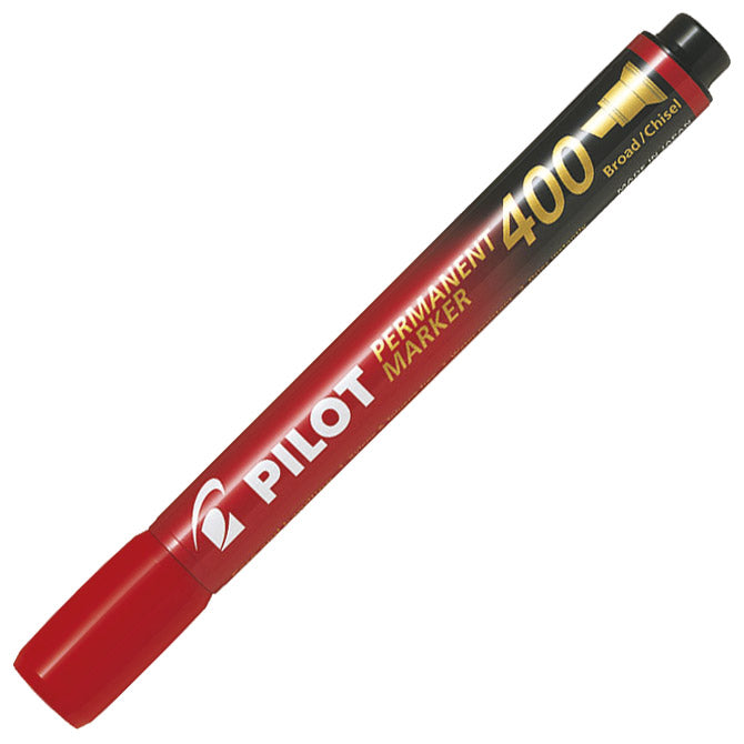 Marker permanentni 1,5-4,0mm klinasti vrh pilot sca-400-r rdeč