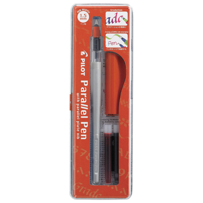 NALIVPERO ZA KALIGRAFIJU 1,5MM SET PARALLEL PEN PILOT FP3-15-SSN SIVO/CRVENO