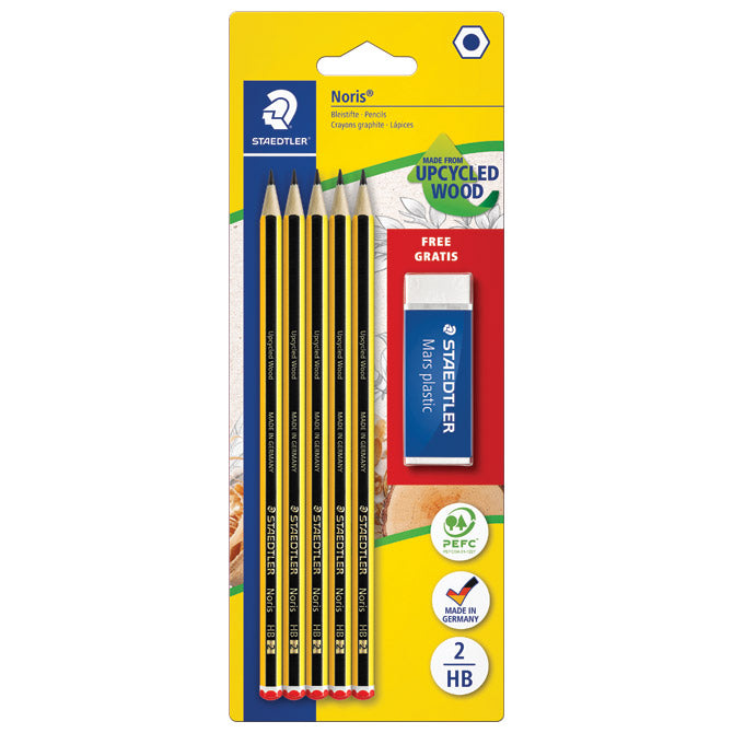 OLOVKA GRAFITNA HB NORIS PK5 PLUS GUMICA STAEDTLER 120 A SBKD BLISTER
