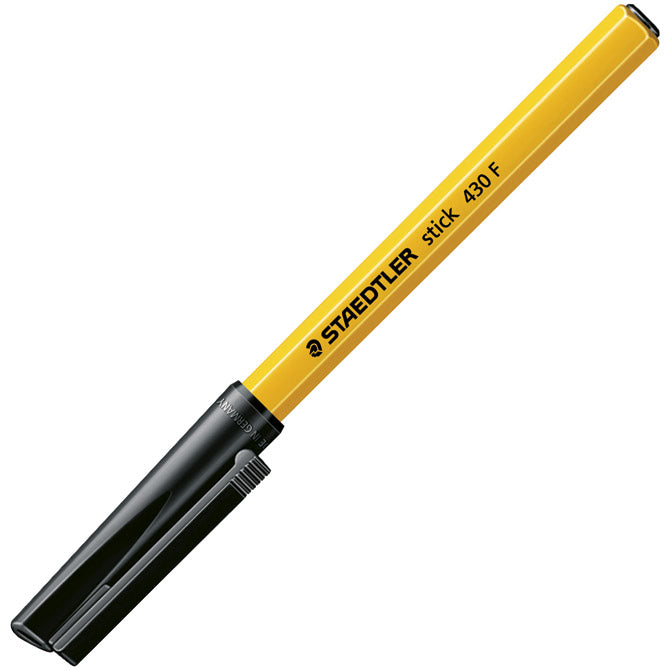 Kemični svinčnik stick staedtler 430 f-9 črna