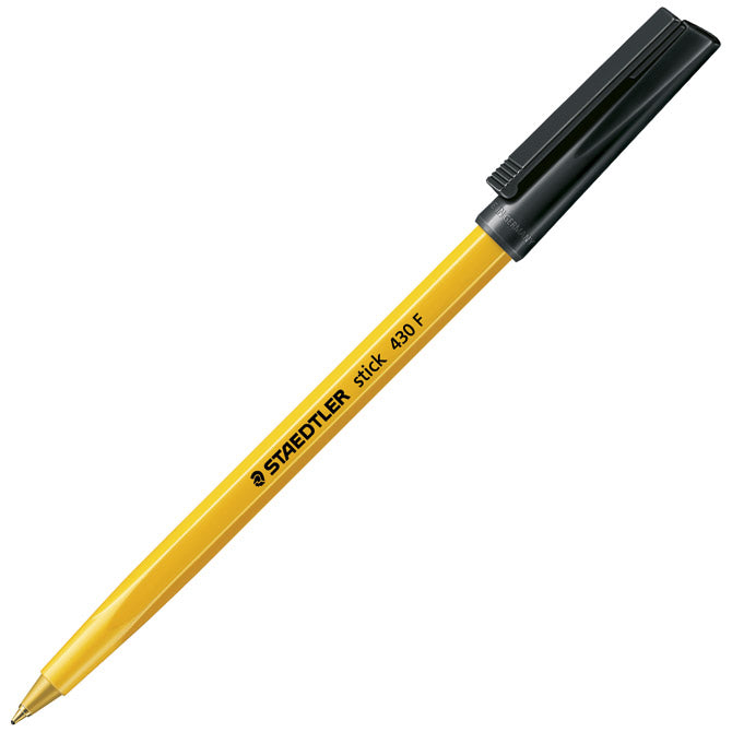 Kemični svinčnik stick staedtler 430 f-9 črna