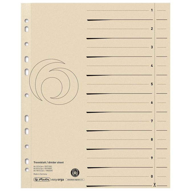 PREGRADA KARTONSKA A4 PK100 HERLITZ 10840205