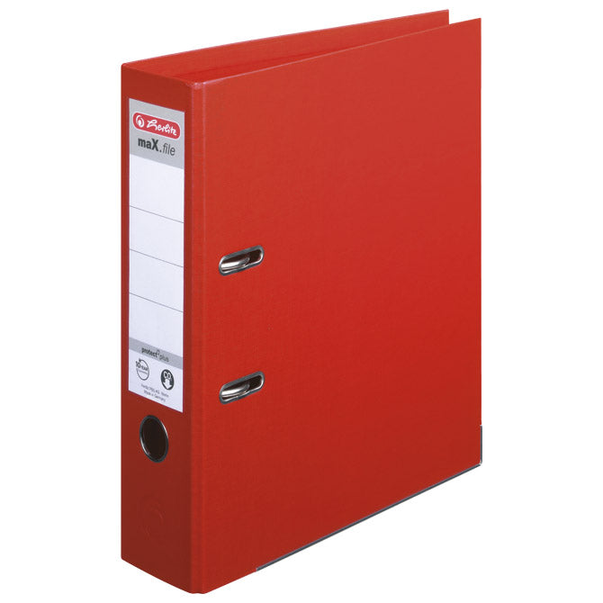 Široki samostoječi registrator a4 max.file herlitz 10834323 rdeč