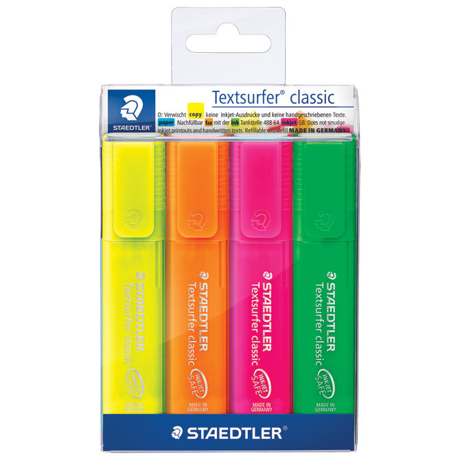 OZNAČEVALEC 1-5MM KLASIČNI NEON STAEDTLER 364 P WP4 4BARVE