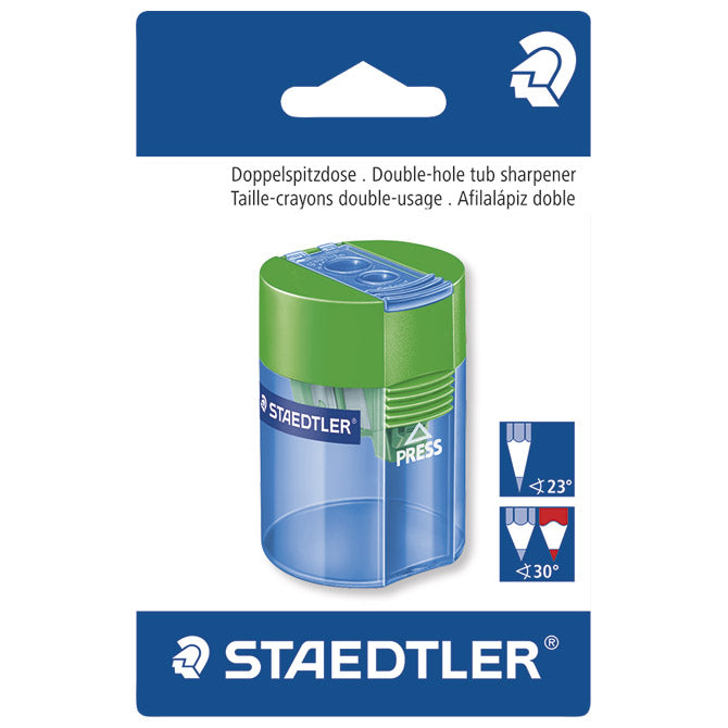 ŠILJILO METALNO S PVC KUTIJOM 2RUPE STAEDTLER 512 006 BK BLISTER